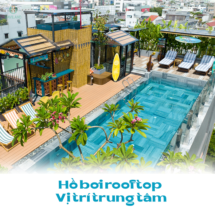 Seahorse Signature có vị trí ngay trung tâm thành phố Đà Nẵng, có hồ bơi rooftop